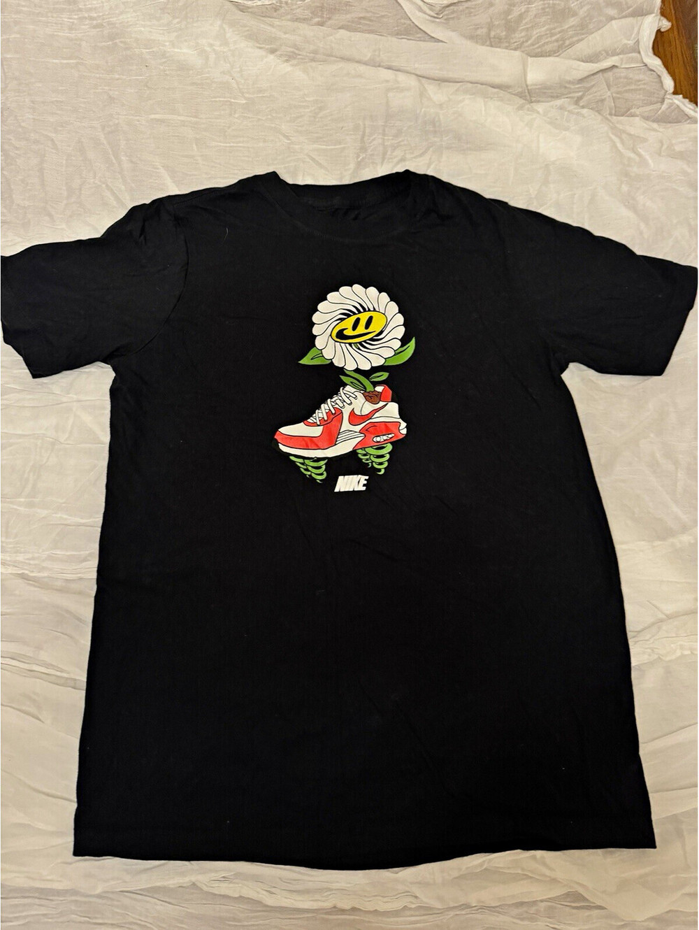 Nike The Nike Tee Men's XL Black Crew Neck Short Sleeve Cotton Graphic Tee